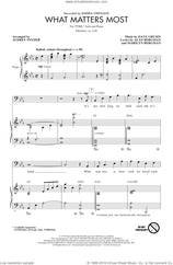 Cover icon of What Matters Most sheet music for choir by Audrey Snyder and Barbra Streisand, intermediate skill level
