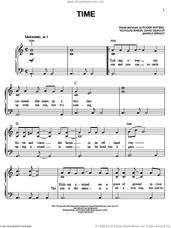 Cover icon of Time sheet music for piano solo by Pink Floyd, David Gilmour, Nicholas Mason, Richard Wright and Roger Waters, classical score, easy skill level