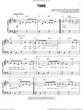 Cover icon of Time sheet music for piano solo by Hootie & The Blowfish, Darius Carlos Rucker, Everett Dean Felber, James George Sonefeld and Mark William Bryan, easy skill level