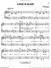 Cover icon of Love Is Alive sheet music for piano solo by 3rd Party and Gary Wright, easy skill level