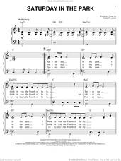 Cover icon of Saturday In The Park sheet music for piano solo by Chicago and Robert Lamm, easy skill level
