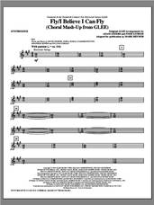 Cover icon of Fly/I Believe I Can Fly (Choral Mash-up from Glee) (complete set of parts) sheet music for orchestra/band by Mark Brymer and Glee Cast, intermediate skill level