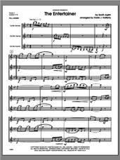 Cover icon of Entertainer, The (COMPLETE) sheet music for clarinet quartet by Frank J. Halferty and Scott Joplin, classical score, intermediate skill level