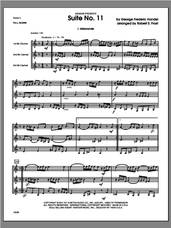 Cover icon of Suite No. 11 (COMPLETE) sheet music for clarinet trio by George Frideric Handel and Robert S. Frost, classical score, intermediate skill level