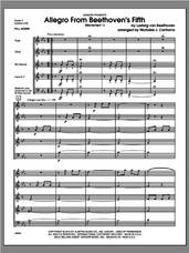 Cover icon of Allegro From Beethoven's Fifth (Movement 1) (COMPLETE) sheet music for wind quintet by Ludwig van Beethoven and Contorno, classical score, intermediate skill level