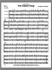 Cover icon of Caisson Song, The (COMPLETE) sheet music for trombone trio by Al Hager, classical score, intermediate skill level