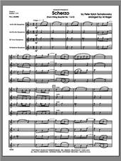 Cover icon of Scherzo (from String QuartetNo. 1 In D) (COMPLETE) sheet music for saxophone quartet by Pyotr Ilyich Tchaikovsky, Al Hager and Tschaikowsky, classical score, intermediate skill level