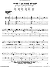 Cover icon of Who You'd Be Today sheet music for guitar solo (easy tablature) by Kenny Chesney, Aimee Mayo and Bill Luther, easy guitar (easy tablature)