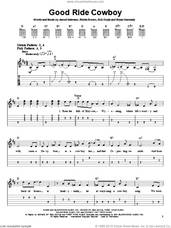 Cover icon of Good Ride Cowboy sheet music for guitar solo (easy tablature) by Garth Brooks, Bob Doyle, Brian Kennedy, Jerrod Neimann and Richie Brown, easy guitar (easy tablature)