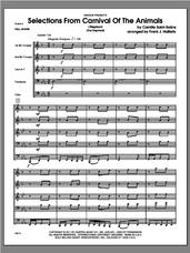 Cover icon of Selections From Carnival Of The Animals (COMPLETE) sheet music for brass quintet by Camille Saint-Saens and Frank J. Halferty, classical score, intermediate skill level