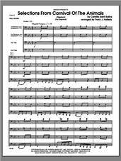 Cover icon of Selections From Carnival Of The Animals (COMPLETE) sheet music for baritone and tuba quartet by Camille Saint-Saens and Frank J. Halferty, classical score, intermediate skill level