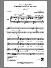Cover icon of Theme From Spider-Man (arr. Kirby Shaw) sheet music for choir (2-Part) by Kirby Shaw and Michael Buble, intermediate duet