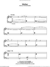 Cover icon of Mother sheet music for piano solo by Thomas Newman, intermediate skill level