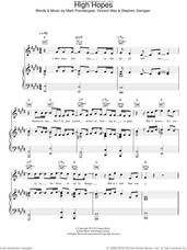 Cover icon of High Hopes sheet music for voice, piano or guitar by Kodaline, Mark Prendergast, Stephen Garrigan and Vincent May, intermediate skill level