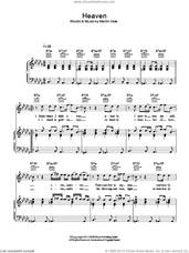 Cover icon of Heaven sheet music for voice, piano or guitar by Depeche Mode and Martin Gore, intermediate skill level