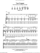 Cover icon of Two Fingers sheet music for guitar (tablature) by Jake Bugg and Iain Archer, intermediate skill level