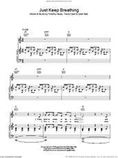 Cover icon of Just Keep Breathing sheet music for voice, piano or guitar by We The Kings, Kevin Bard, Timothy Healy and Travis Clark, intermediate skill level