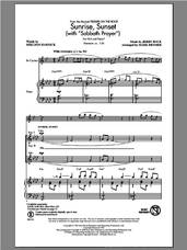 Cover icon of Sunrise, Sunset (with Sabbath Prayer) sheet music for choir (SSA: soprano, alto) by Mark Brymer and Sheldon Harnick & Jerry Bock, intermediate skill level