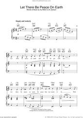 Cover icon of Let There Be Peace On Earth sheet music for voice, piano or guitar by The Choirboys, Jill Jackson and Sy Miller, intermediate skill level