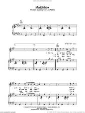 Cover icon of Matchbox sheet music for voice, piano or guitar by The Beatles and Carl Perkins, intermediate skill level