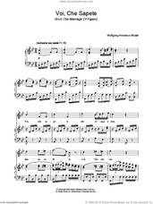 Cover icon of Voi Che Sapete (from The Marriage Of Figaro) sheet music for voice, piano or guitar by Wolfgang Amadeus Mozart, classical score, intermediate skill level