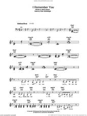 Cover icon of I Remember You sheet music for voice and other instruments (fake book) by Diana Krall, Johnny Mercer and Victor Schertzinger, intermediate skill level