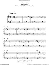 Cover icon of Moments sheet music for piano solo by One Direction, Ed Sheeran and Simon Hulbert, easy skill level