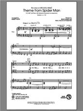 Cover icon of Theme From Spider-Man (arr. Kirby Shaw) sheet music for choir (SAB: soprano, alto, bass) by Kirby Shaw and Michael Buble, intermediate skill level