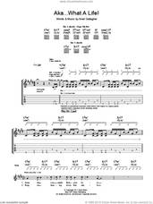 Cover icon of AKA... What A Life! sheet music for guitar (tablature) by Noel Gallagher, intermediate skill level
