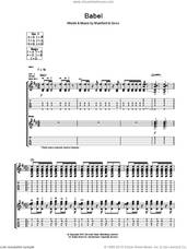 Cover icon of Babel sheet music for guitar (tablature) by Mumford & Sons, intermediate skill level