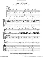 Cover icon of Sun And Moon sheet music for guitar (tablature) by Johnny Marr and James Doviak, intermediate skill level
