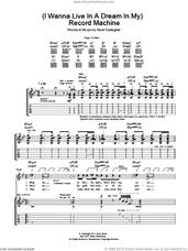 Cover icon of (I Wanna Live In A Dream In My) Record Machine sheet music for guitar (tablature) by Noel Gallagher's High Flying Birds and Noel Gallagher, intermediate skill level