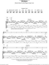 Cover icon of Broken sheet music for guitar (tablature) by Jake Bugg and Crispin Hunt, intermediate skill level