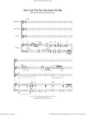 Cover icon of Don't Let The Sun Go Down On Me (arr. Christopher Hussey) sheet music for choir (SSA: soprano, alto) by Elton John, Christopher Hussey and Bernie Taupin, intermediate skill level