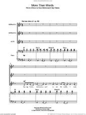 Cover icon of More Than Words sheet music for choir by Extreme, Gary Cherone and Nuno Bettencourt, intermediate skill level