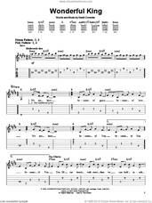 Cover icon of Wonderful King sheet music for guitar solo (easy tablature) by David Crowder Band and David Crowder, easy guitar (easy tablature)