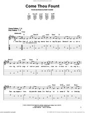 Cover icon of Come Thou Fount sheet music for guitar solo (easy tablature) by David Crowder Band and David Crowder, easy guitar (easy tablature)