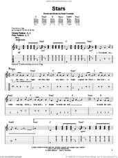 Cover icon of Stars sheet music for guitar solo (easy tablature) by David Crowder Band and David Crowder, easy guitar (easy tablature)