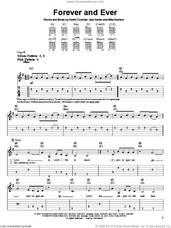 Cover icon of Forever And Ever sheet music for guitar solo (easy tablature) by David Crowder Band, David Crowder, Jack Parker and Mike Dodson, easy guitar (easy tablature)