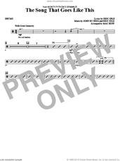 Cover icon of The Song That Goes like This sheet music for orchestra/band (drums) by Mac Huff, Eric Idle and John Du Prez, intermediate skill level