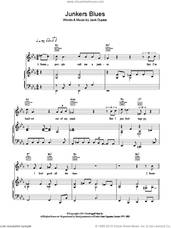 Cover icon of Junker's Blues sheet music for voice, piano or guitar by Hugh Laurie and Jack Dupree, intermediate skill level
