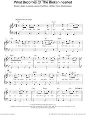 Cover icon of What Becomes Of The Brokenhearted ? sheet music for piano solo by Jimmy Ruffin, James Dean, Paul Riser and William Weatherspoon, easy skill level