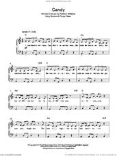 Cover icon of Candy sheet music for piano solo by Robbie Williams, Gary Barlow and Terje Olsen, easy skill level