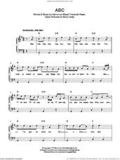 Cover icon of ABC sheet music for piano solo by The Jacksons, Alphonso Mizell, Berry Gordy, Deke Richards and Frederick Perren, easy skill level