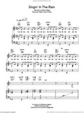 Cover icon of Singin' In The Rain sheet music for voice, piano or guitar by Nacio Herb Brown and Arthur Freed, intermediate skill level