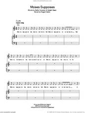Cover icon of Moses sheet music for voice, piano or guitar by Roger Edens, Adolph Green and Betty Comden, intermediate skill level