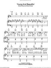 Cover icon of Young And Beautiful sheet music for voice, piano or guitar by Lana Del Rey and Rick Nowels, intermediate skill level