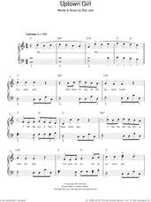 Cover icon of Uptown Girl sheet music for piano solo by Westlife, easy skill level