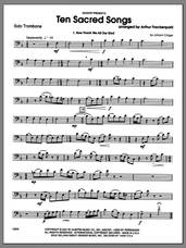 Cover icon of Ten Sacred Songs (complete set of parts) sheet music for trombone and piano by Arthur Frackenpohl, classical score, intermediate skill level