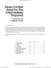 Cover icon of More Contest Solos For The Intermediate Timpanist sheet music for percussions by Houllif, classical score, intermediate skill level
